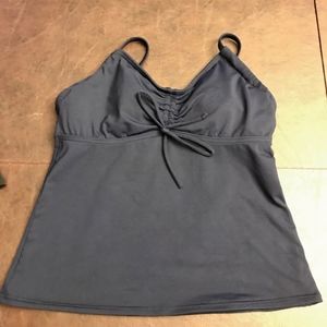 Navy Blue Lands End Swim Suit Tankini Top 2P